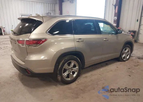 2015 Toyota Highlander Limited V6 from USA, damaged, VIN 5TDDKRFH6FS080133